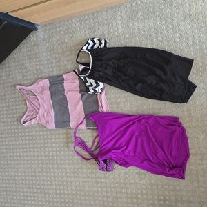 3 lululemon tanks